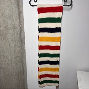 Hudson’s Bay Striped Classic Wool Scarf • Multicoloured